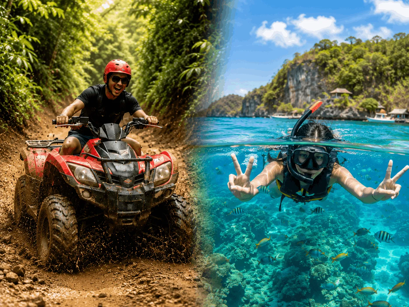 All Inclusive Blue Lagoon Snorkeling with Bali ATV Quad Adventure