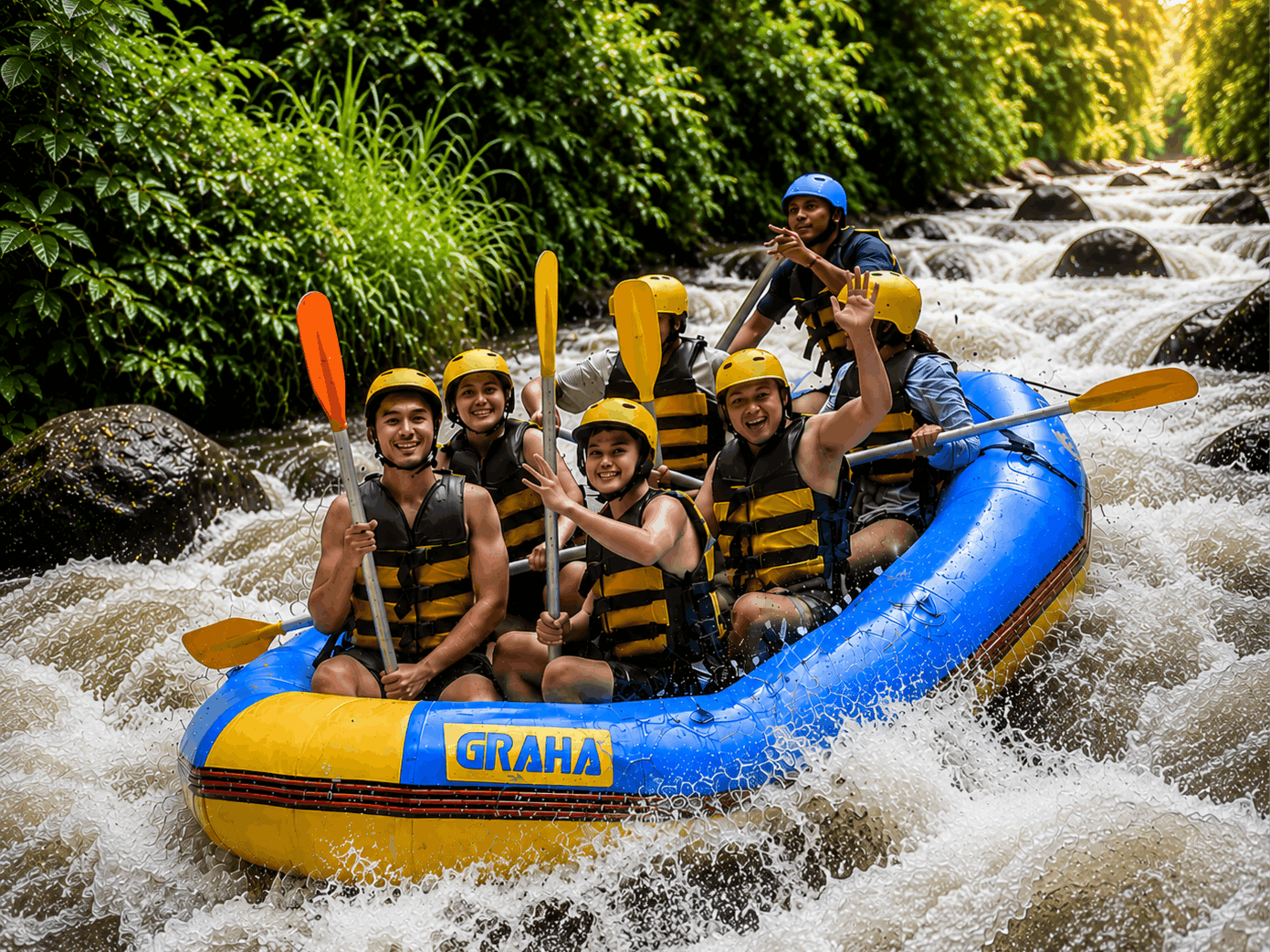 Ubud Ayung River Rafting with Lunch