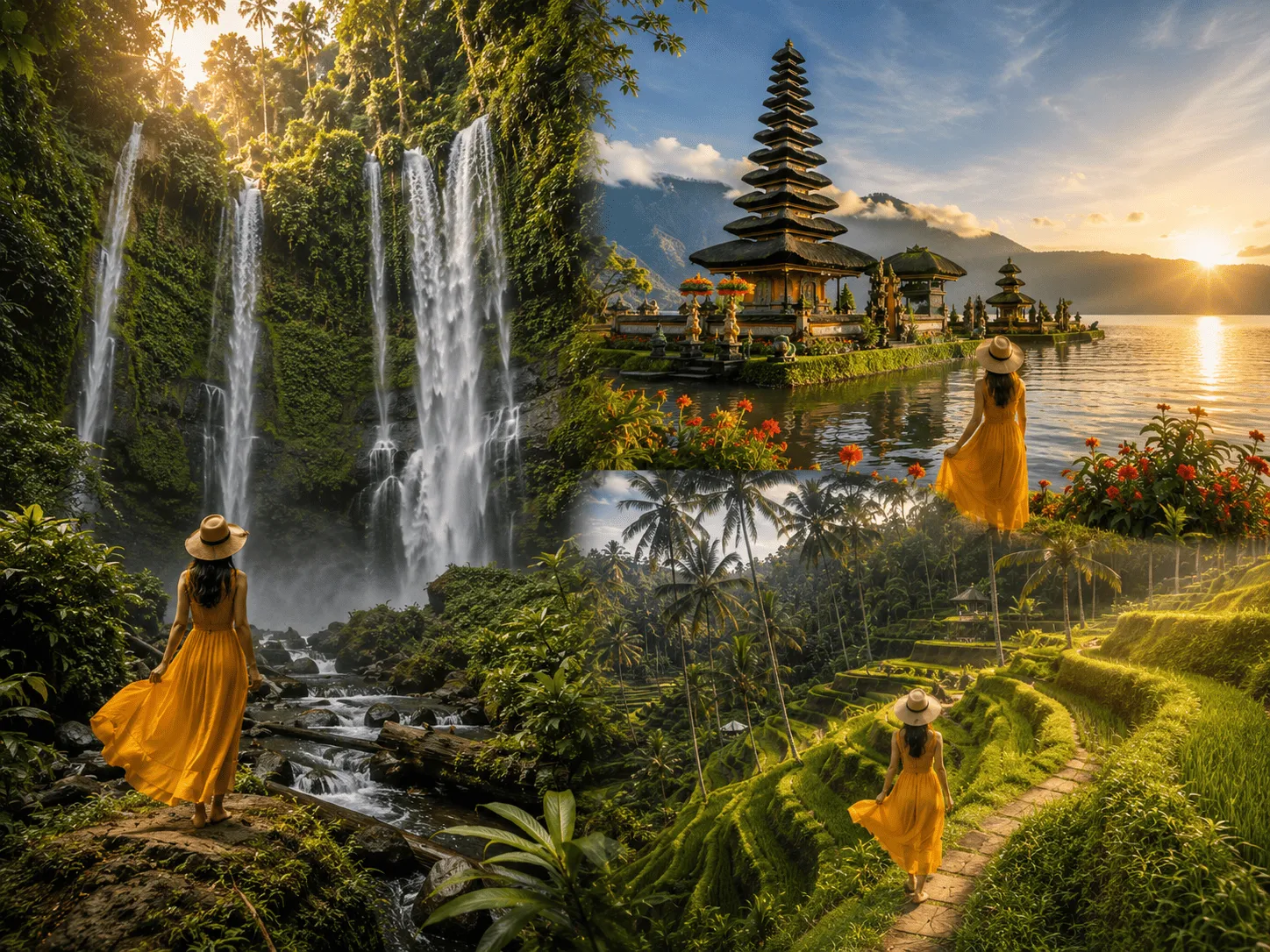 Bali North & Highland Trail – Sekumpul Waterfall, Ulun Danu Temple & Jatiluwih Rice Terrace