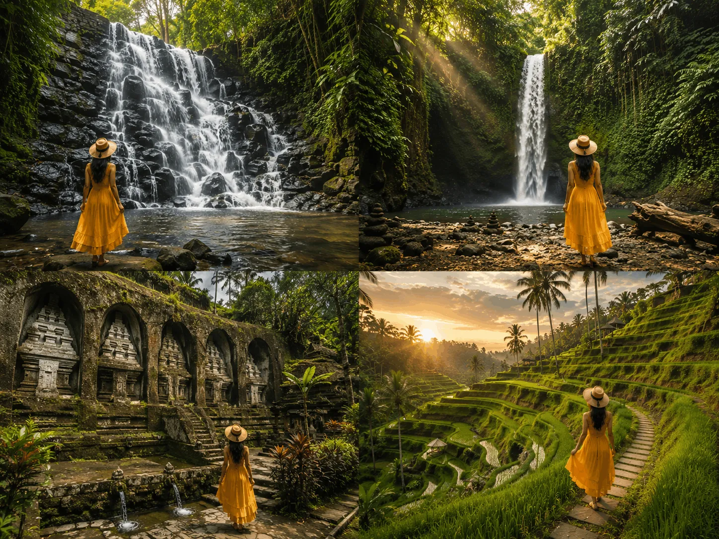 Best Ubud Waterfalls, Temple & Rice Terrace Tour